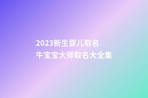 2023新生婴儿取名 牛宝宝大师取名大全集